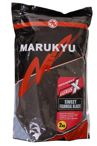 Marukyu Luxus Groundbait Black Sweet Fishmeal 2kg