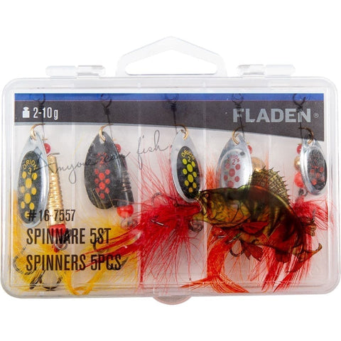Fladen Spinners 5pack 2 to 10gram