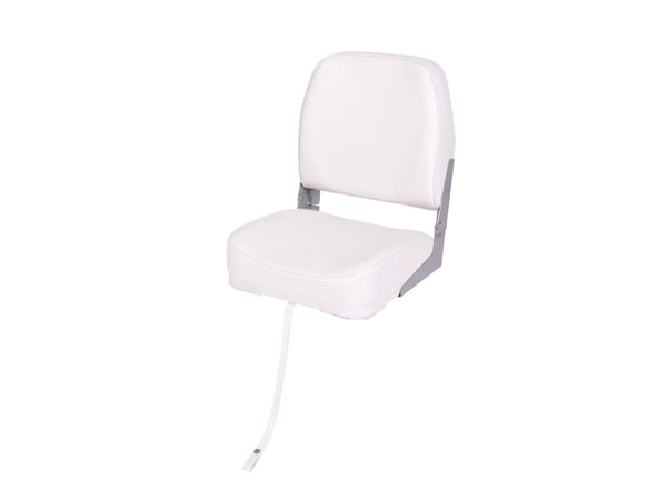 Attwood Boat Folding Fishing Seat 98395WH | White Low Back