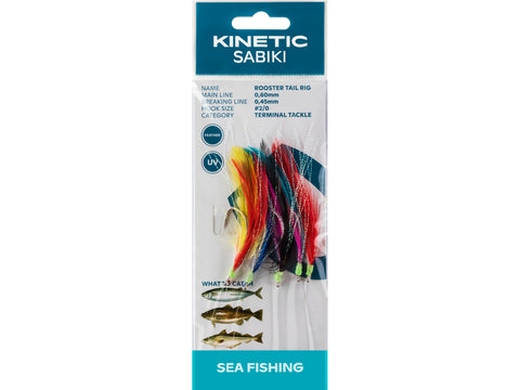 Kinetic Rooster Tail Rig Multi Colour