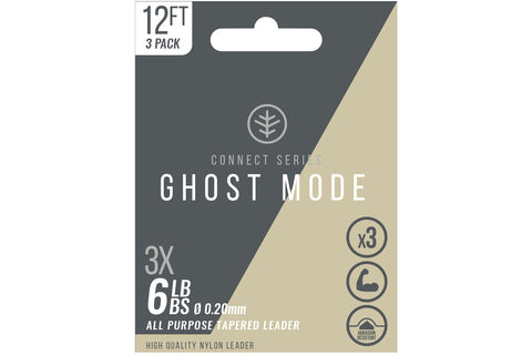 Wychwood Ghost Mode Tapered Leaders 3X 9ft 6lb
