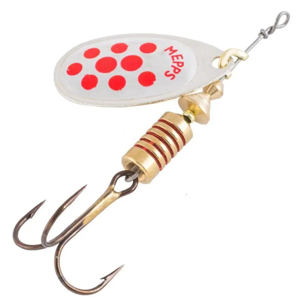 Mepps Aglia Silver Red Dots – Fishing Tackle Ireland
