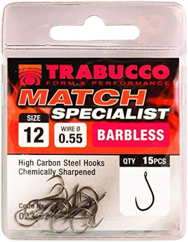 Trabucco Match Specialist Hooks Barbless