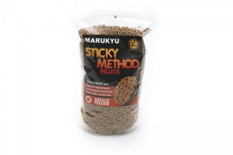 Marukyu Sticky Method Pellets Chilli Heat 4mm