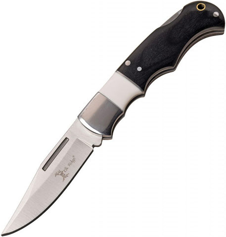 Elk Ridge Lockback Pocket Knife Black and White