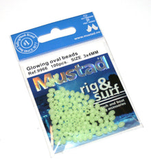 Mustad Glowing Oval Beads