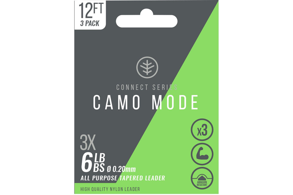 Wychwood Camo Mode Tapered Leaders 3X 9ft 4lb