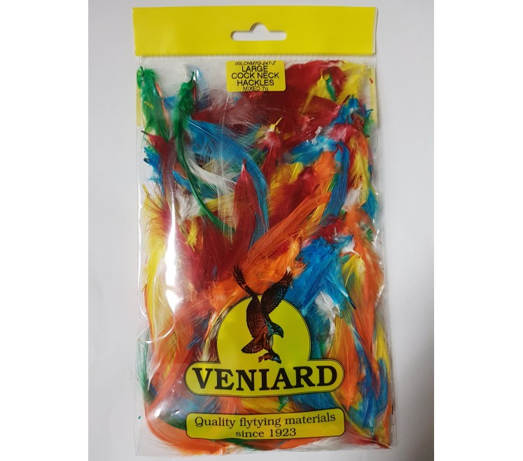 Veniard Large Cock Neck Hackles Mixed