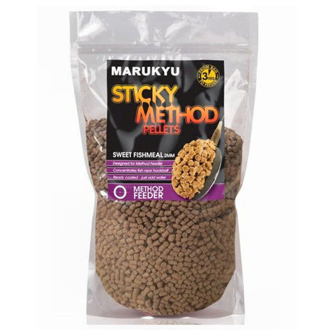 Marukyu Sticky Method Pellets Sweet Fishmeal 4mm(Trade pack of 5)