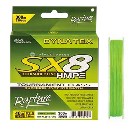 Rapture Dyna Tex SX8 Braid 300meter