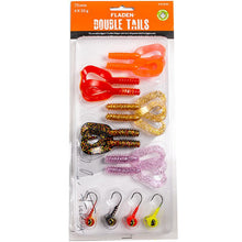 Fladen Jiggsortering Double Tails 10g 7,5cm
