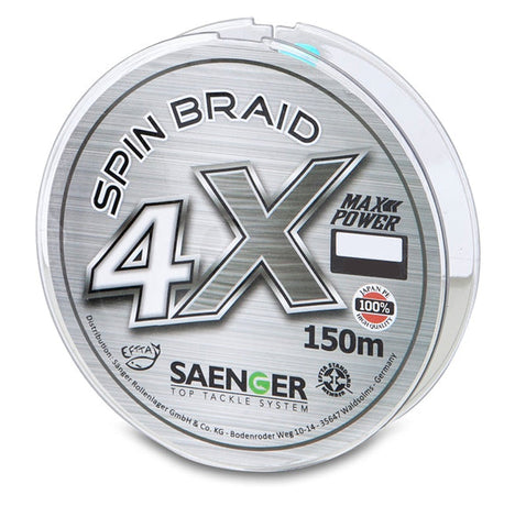 Saenger 4X Spin Braid 150meters Grey