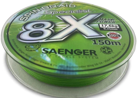 Saenger 8x Specialist Braid Fluoro Green