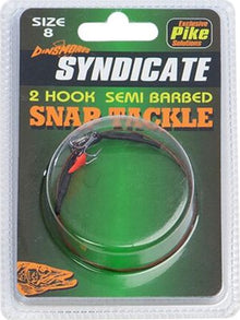 Dinsmores 2 Hooks Semi Barbed Pike Snap Tackle