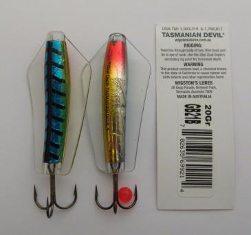Wigston's Tasmanian Devil 20gram – Fishing Tackle Ireland