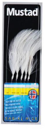 Mustad White Feather Trace
